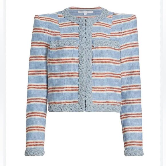 NWT VERONICA BEARD Arrowe Jacket Striped Size 16 - Picture 14 of 16